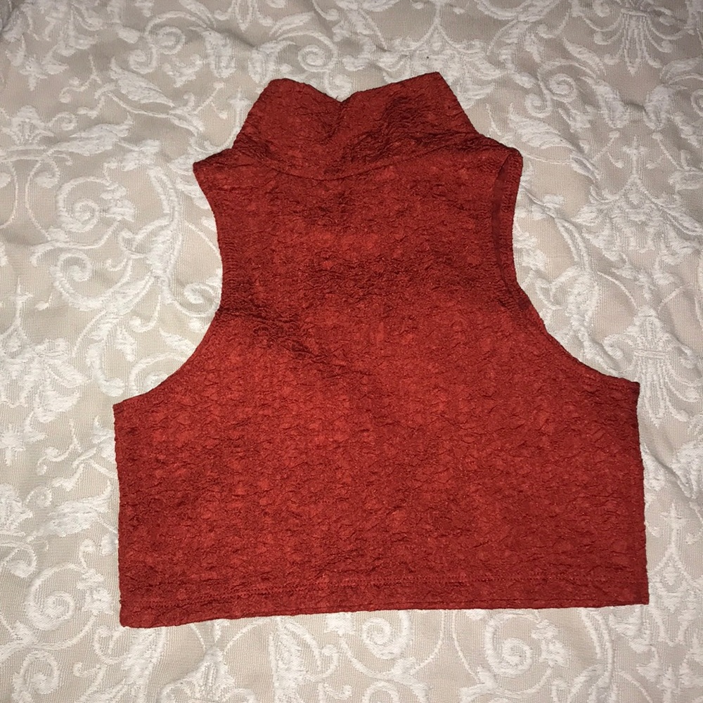 Tangerine Vintage Crop-Top